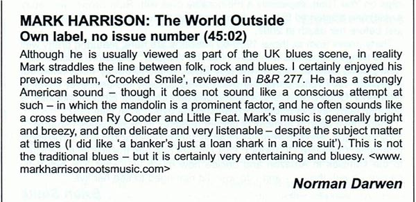 The World Outside Review Blues and Rhythm